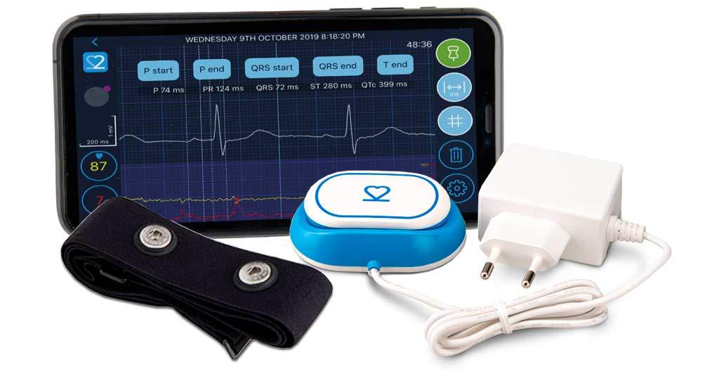 Beat2Phone ECG -sensori, elektrodivyö ja mobiilisovellus